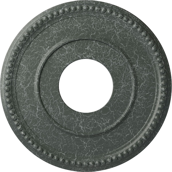 Ekena Millwork Bradford Medallion (Canopies up to 6 5/8"), 12 1/2"OD x 3 7/8"ID x 3/4"P, Athenian Green Crackle CM12BRAGC - main